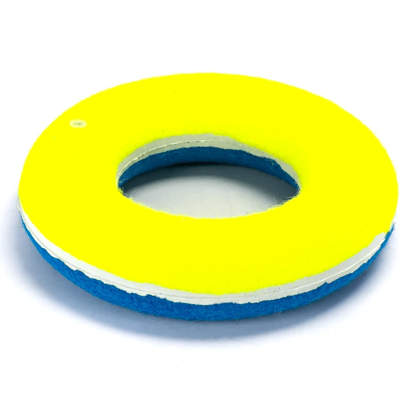 nobleza - Hundespielzeug in Ringform Blau/Gelb