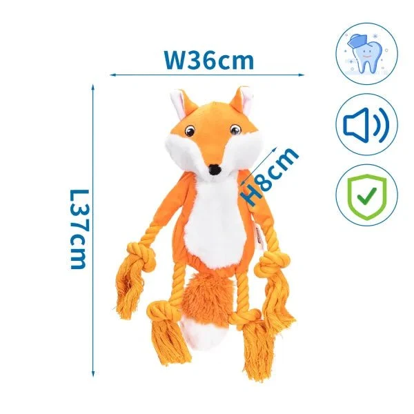 nobleza - Plüsch-Hundespielzeug Fuchs