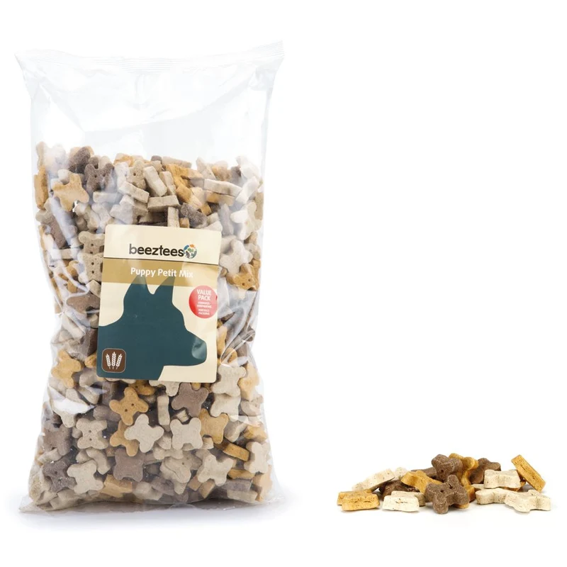 Beeztees Cookies PETIT MIX - Getreide & Fleisch Snacks - Kekse Leckerli 1400g