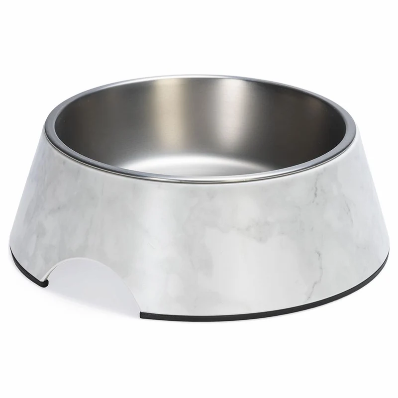 Designed by Lotte Hundenapf MEIS - Edelstahl - Futternapf Wassernapf marmoriert
