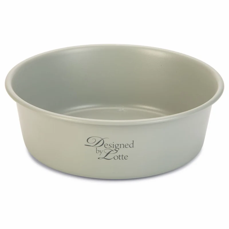 Designed by Lotte Hundenapf FERIBO - Edelstahl hellgrau Futternapf Wassernapf