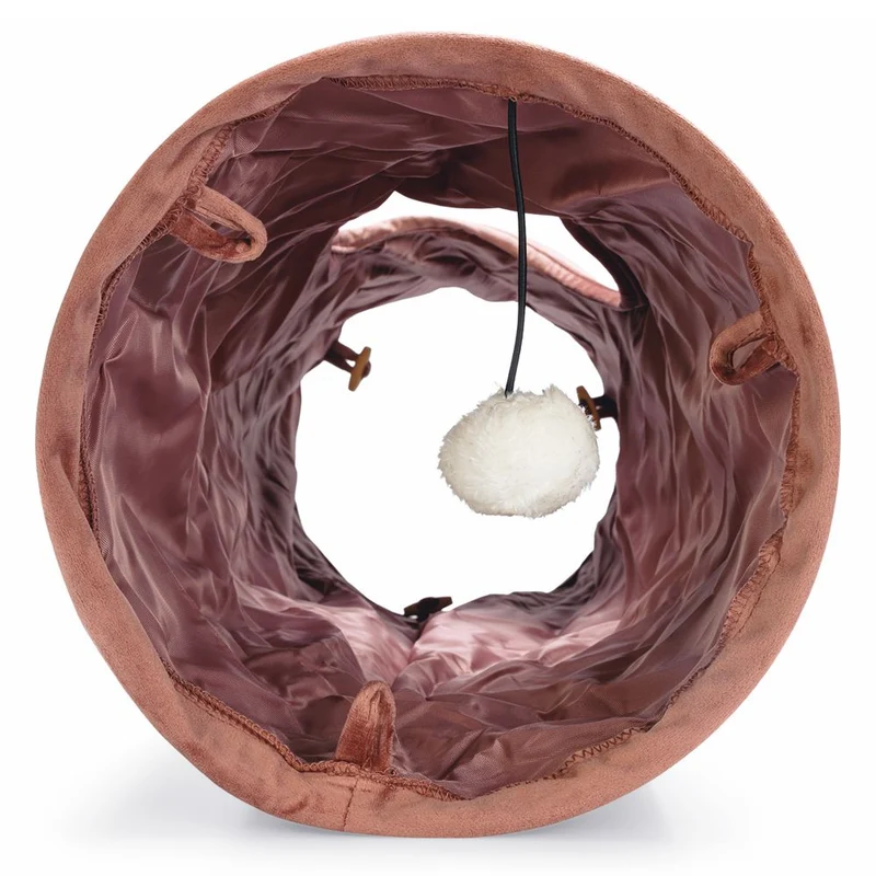 Designed by Lotte Katzentunnel CYLLA - 25 x 65 cm - Samt - Spielspaß für Katzen