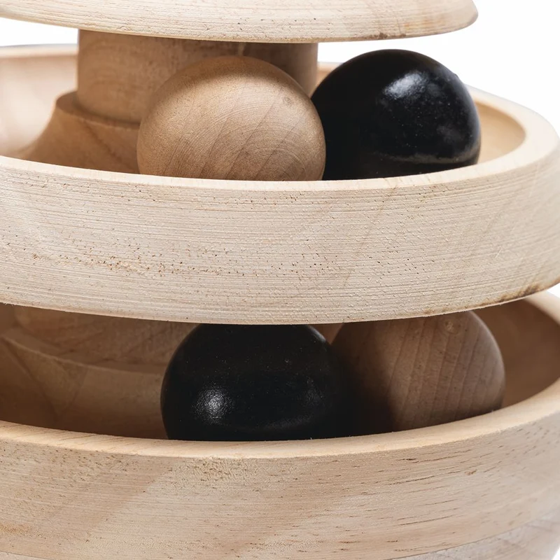 Designed by Lotte Katzenspielzeug NEYA - Spielkugel - Ø 16 cm - Holz - 4 Kugeln
