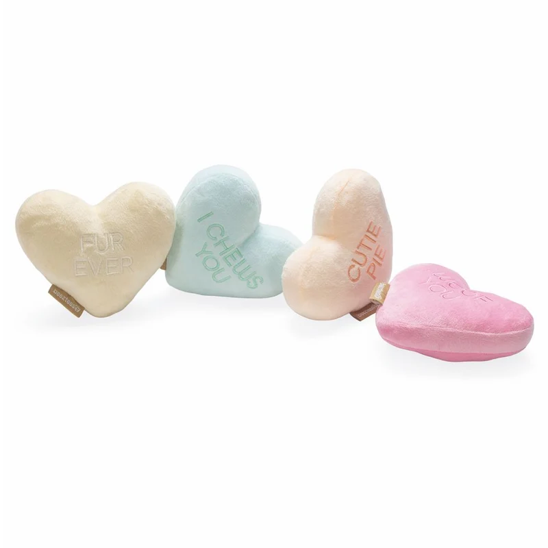 Beeztees Plüsch-Hundespielzeug - Herzchen - 12 cm - Kuscheltier Plüschspielzeug