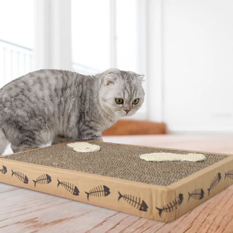 nobleza - Maus-Kratzbrett inkl. Katzenminze Spielspaß für Ihre Katze