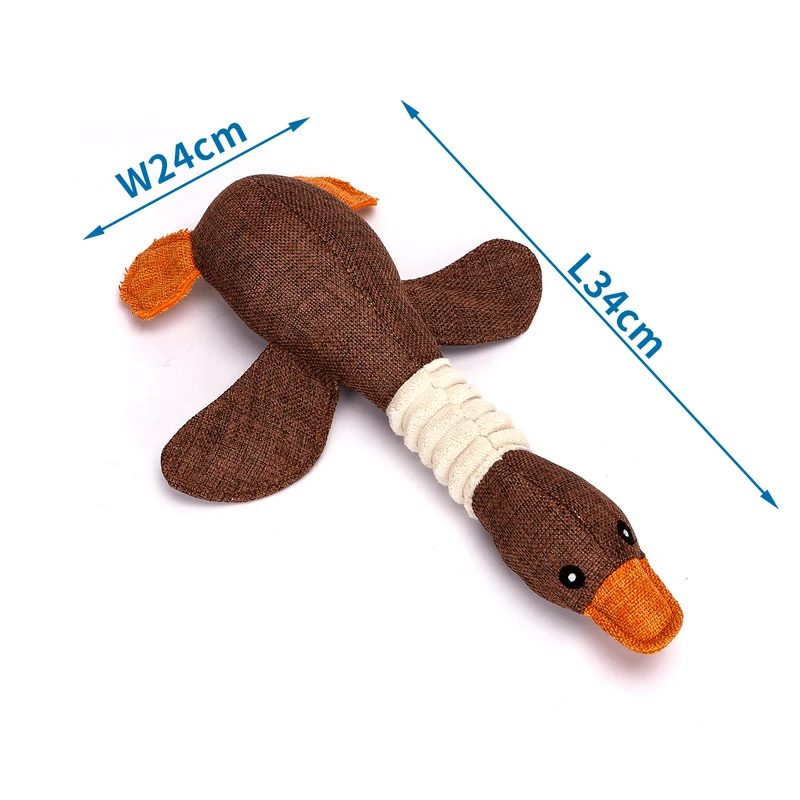 nobleza - Leinengans Kuscheltier für Hunde – Spielzeug zum Kuscheln
