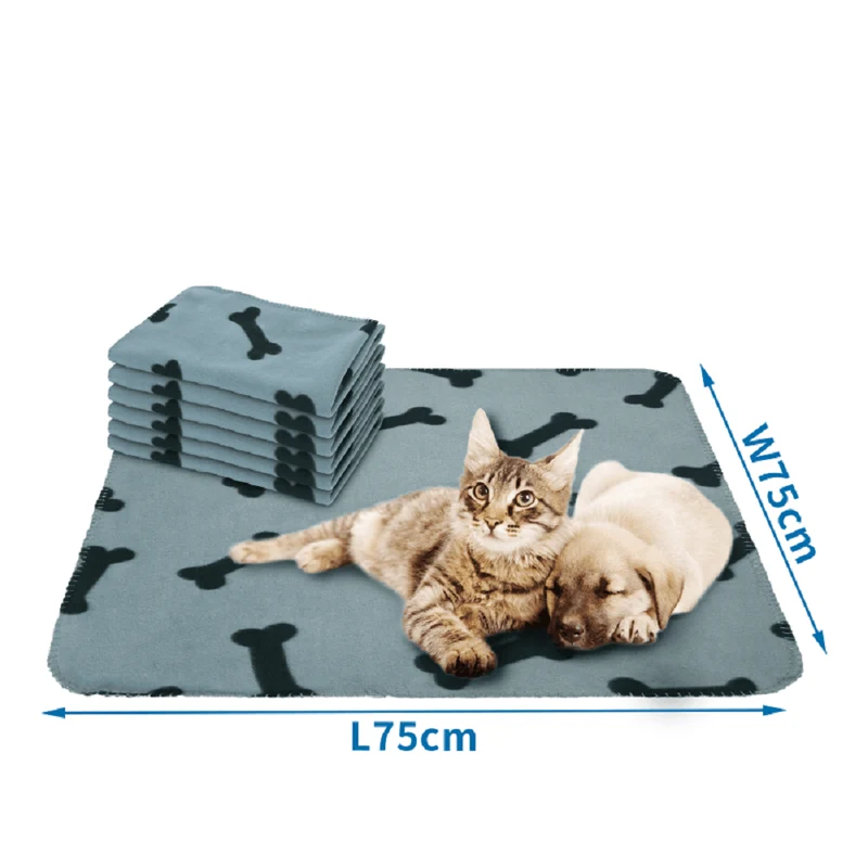 nobleza - Haustierdecke für Hunde und Katzen - Kuscheldecke für Tiere 75x75cm