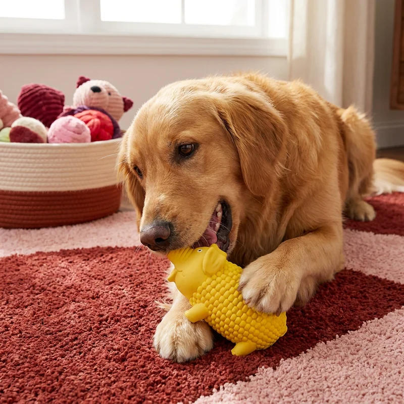 Robustes Quietschspielzeug aus Latex im Bauernhof-Design für Hunde