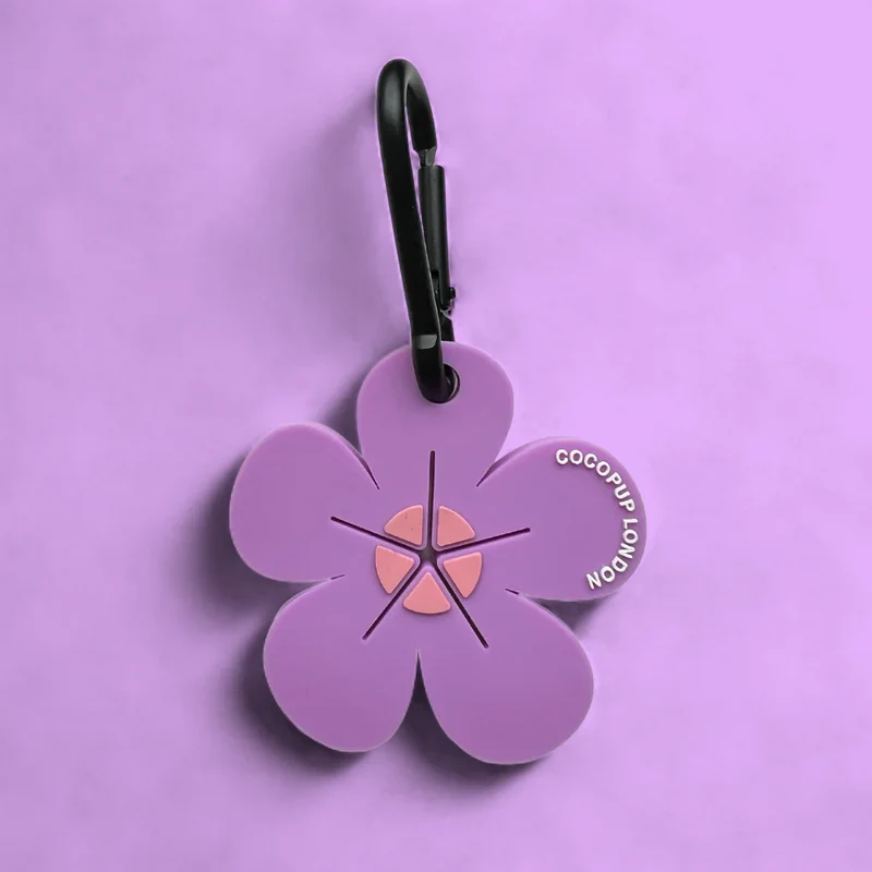 Kotbeutelhalter | Pastellfarbene Blume
