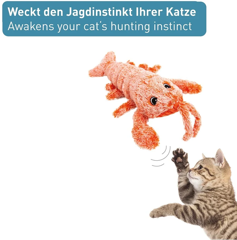 PetTec interaktives Plüschtier für Katzen - Hummer
