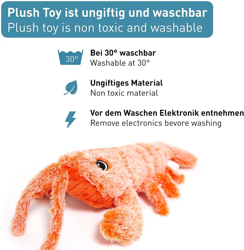 PetTec interaktives Plüschtier für Katzen - Hummer
