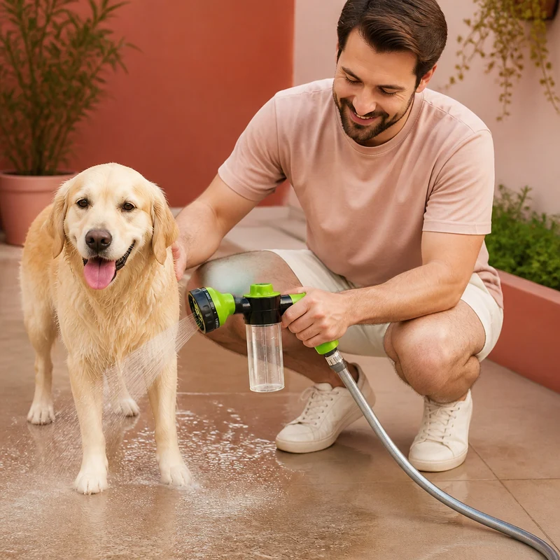 Haustier Duschbrause mit Sanftem Wasserstrahl für Einfaches Hundebaden