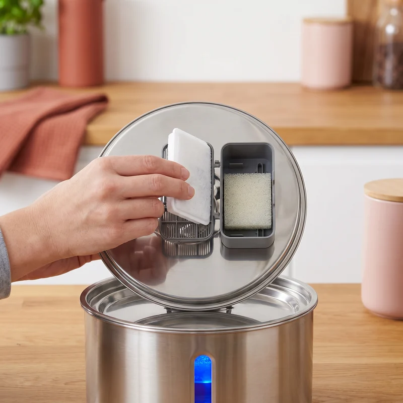 Intelligenter, antibakterieller Trinkbrunnen aus Edelstahl für Haustiere – 4 l, extrem leise, für eine bessere Flüssigkeitszufuhr und Gesundheit Ihres Haustieres