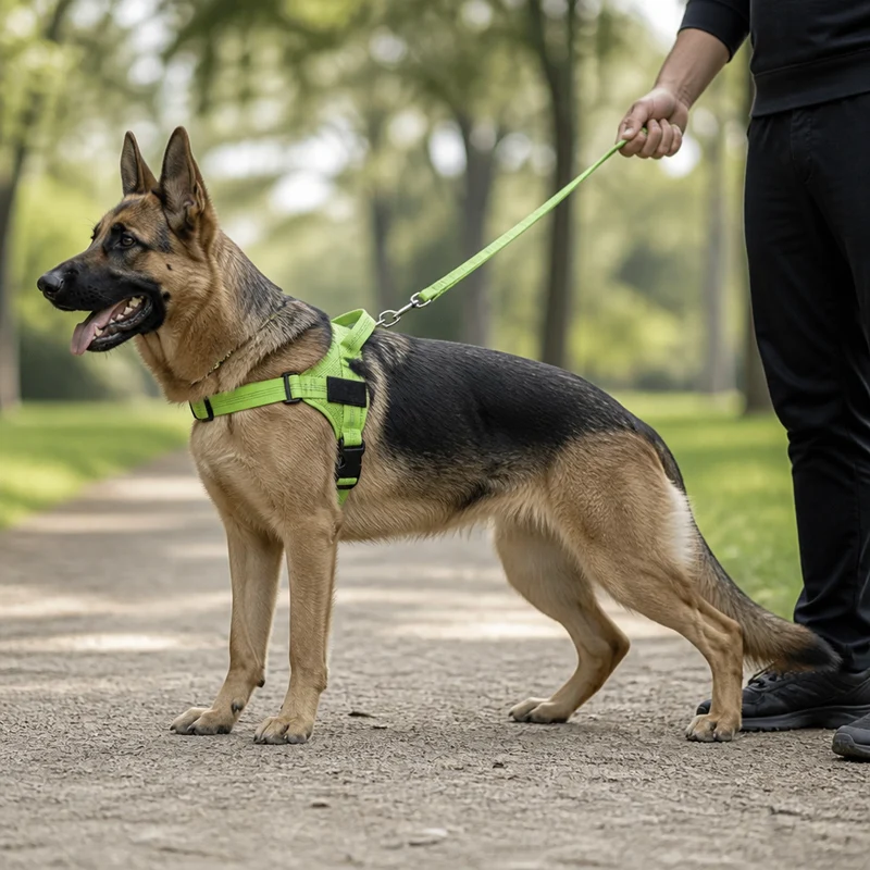Individuell gestaltetes, reflektierendes No-Pull-Hundegeschirr mit personalisiertem Namensaufnäher