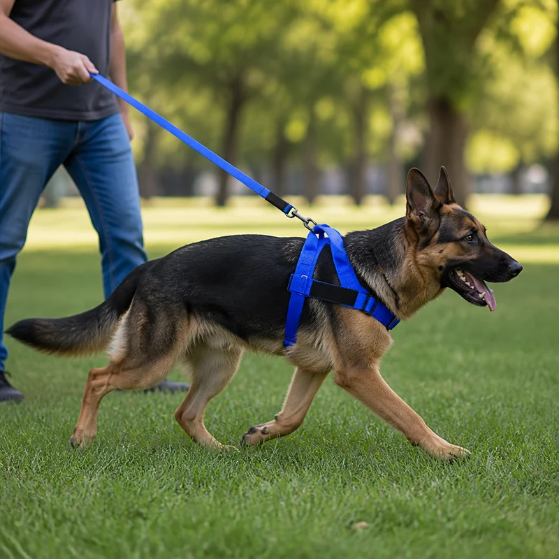 Individuell gestaltetes, reflektierendes No-Pull-Hundegeschirr mit personalisiertem Namensaufnäher