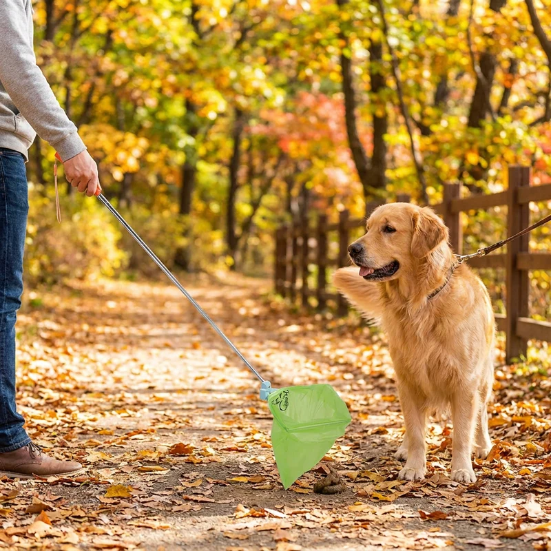 Tragbarer Hundekot Schaufel mit Ausziehbarem Griff für Saubere Spaziergänge