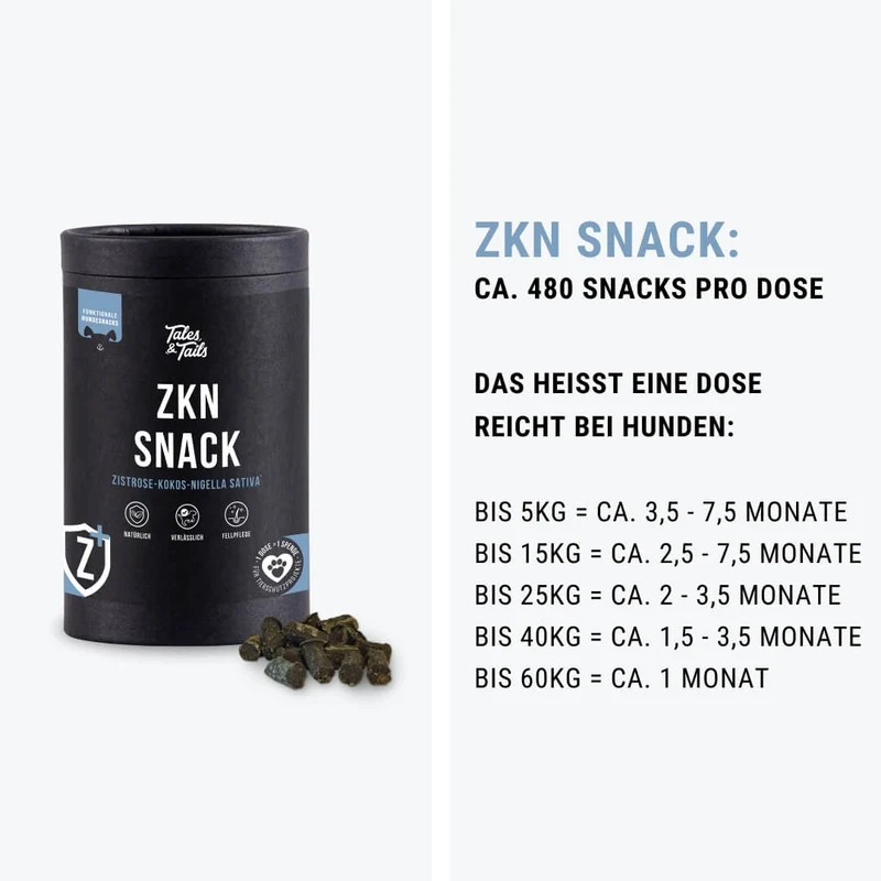 Natürlicher Zeckenschutz für Hunde | ZKN Snack
