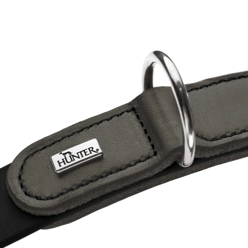 Halsung Wolmar BioThane® x Leder Alu-Strong