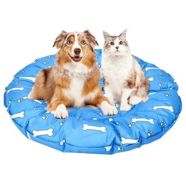 nobleza - Kühlbett Print - Hundeknochen - Rund