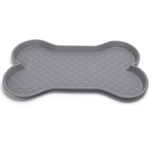 nobleza - Napfunterlage Grau - Knochenform