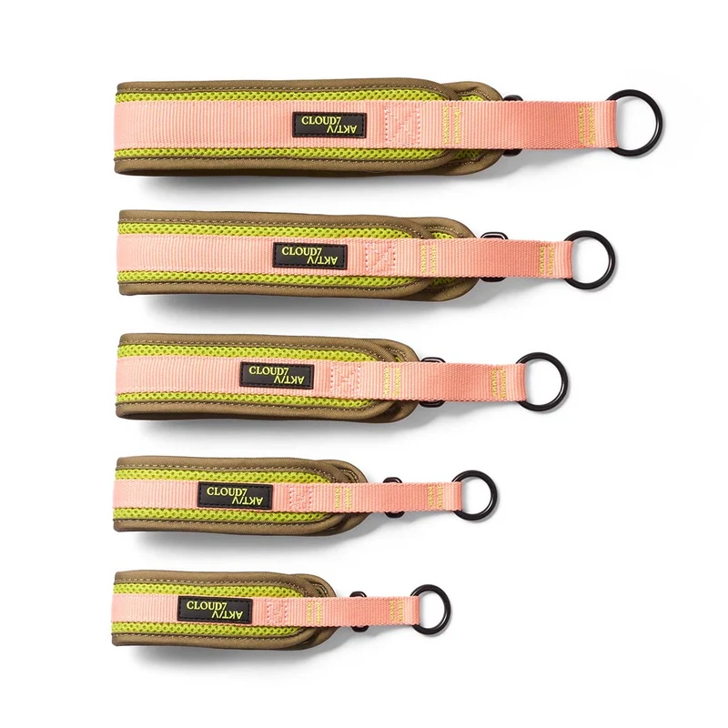 C-1 Zugstopp Halsband Air-Mesh AKTIV, Neon Green/Peach