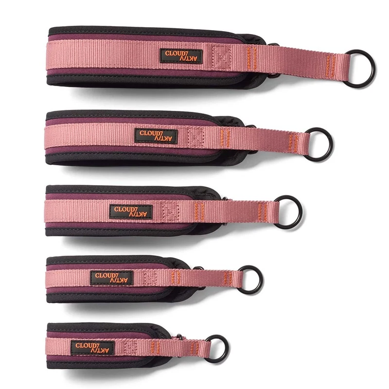 C-1 Zugstopp Halsband AKTIV Softshell, Aubergine/Soft Rose