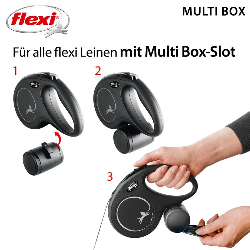 flexi Multi Box für Leckerlis+Kotbeutel Select/Comfort/Classic/Neon/Xtreme/Black