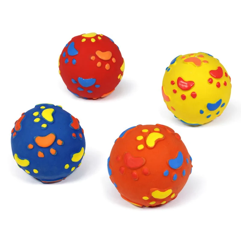 Nobby Latex Pfotenball - 6,5 cm - Hundespiel Wurfspiel Ball Gummiball Spielzeug