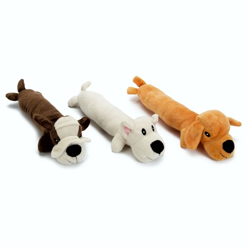 Beeztees Plüsch-Hundespielzeug STRETCHOS - 32 cm - Kuscheltier mit Squeaker