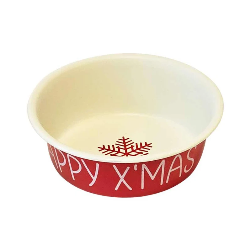 Nobby Edelstahl-Napf HAPPY XMAS - Futternapf Hundenapf Wassernapf Katzennapf