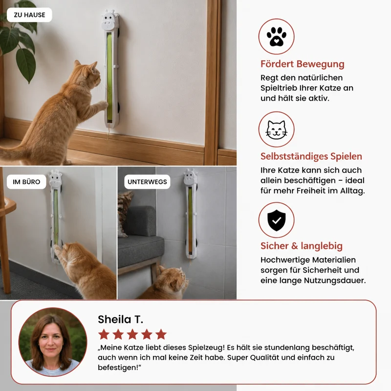 Automatisches Katzenspielzeug für interaktives und selbstständiges Spielen