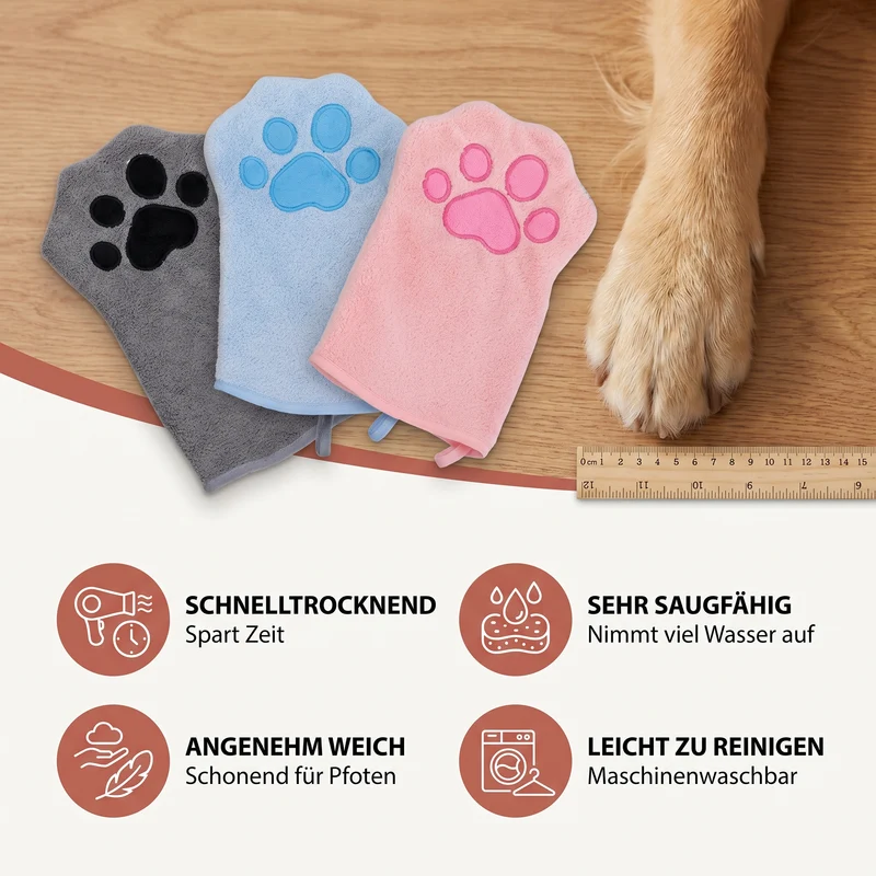 Schnelltrocknendes Handtuch für Haustiere