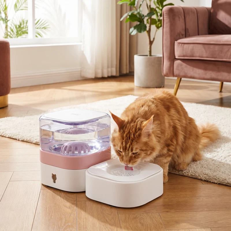 Automatischer Tragbarer Wasserspender für Katzen