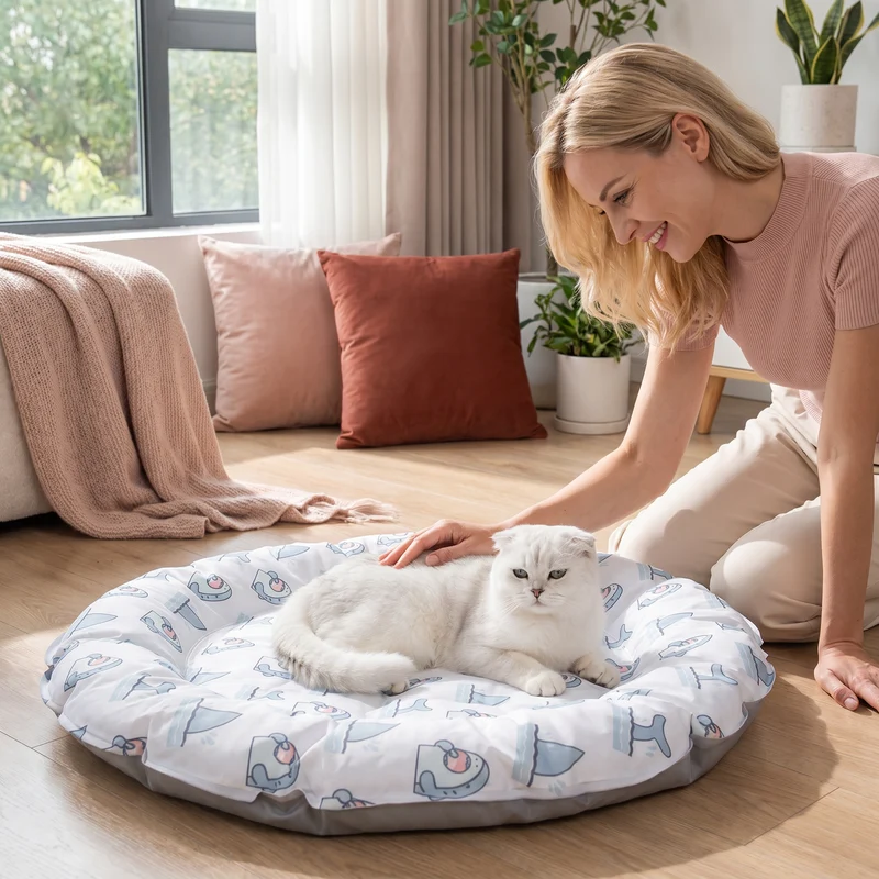 Praktische Kühlmatte für Katzen – Erfrischende Sommermatte für heiße Tage