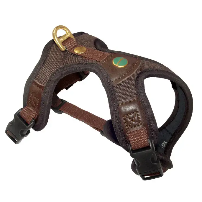 Hundegeschirr für Dackel – Braun | Follow Light XXS