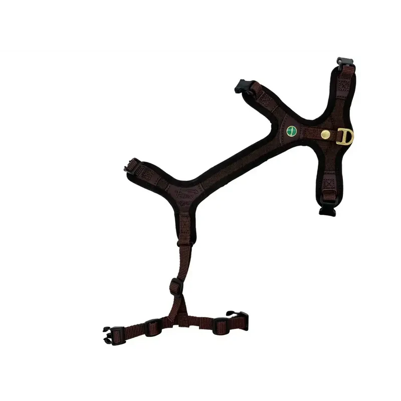 Hundegeschirr für Dackel – Braun | Follow Light XXS