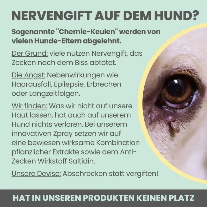 Zeckenspray für Hunde | Natürlicher Schutz mit Salidrin