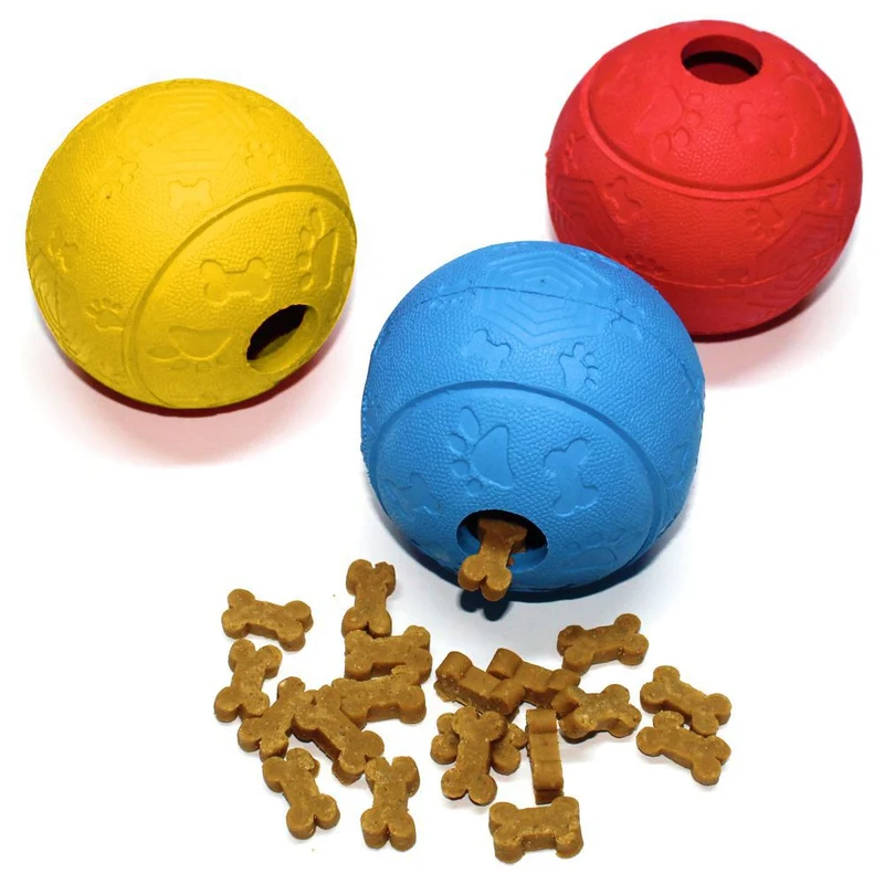 Nobby Gummi Snackball - 6,5 cm - Beschäftigungsball Futterball - Snack Leckerli