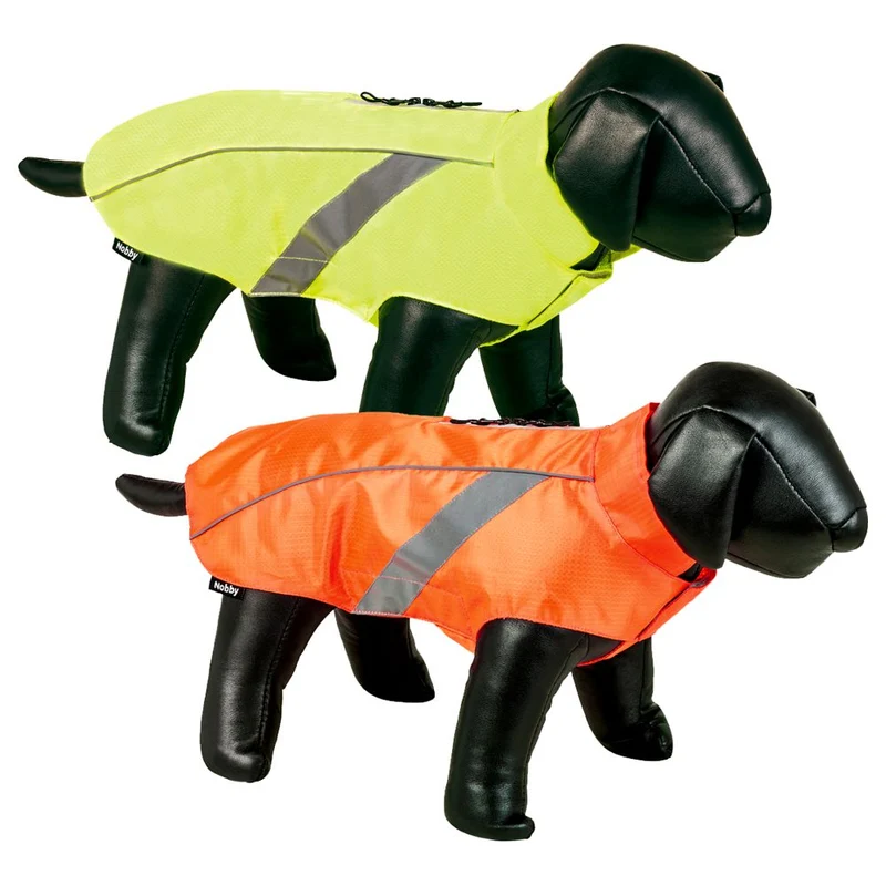 Nobby Regenmantel NEW RAINY - neongelb/neonorange - Hundejacke Hundemantel