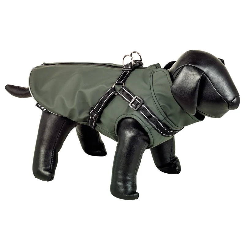 Nobby Regenmantel ANTEKA 2 in 1 - mit Geschirr - Hundemantel Hundejacke