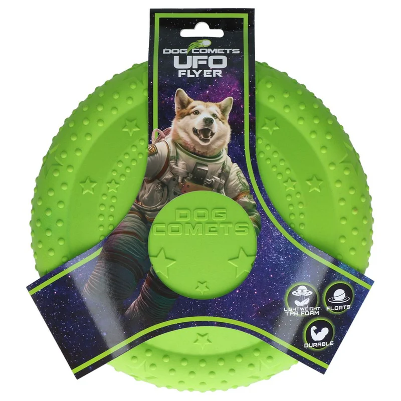 Dog Comets UFO FLYER - Wurfscheibe - Ø 24 cm - Apportierspielzeug - schwimmt
