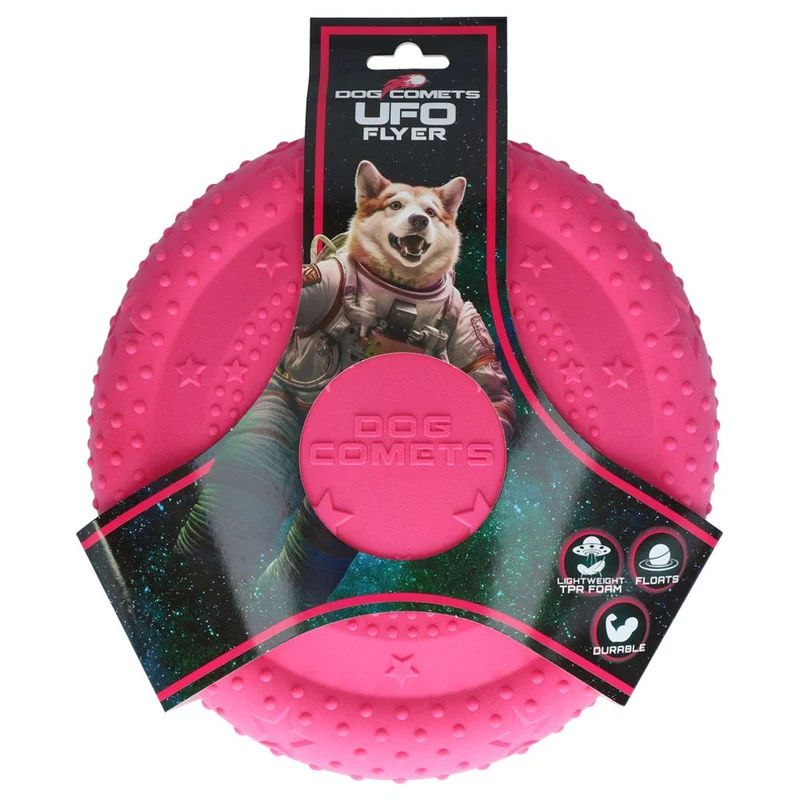 Dog Comets UFO FLYER - Wurfscheibe - Ø 24 cm - Apportierspielzeug - schwimmt