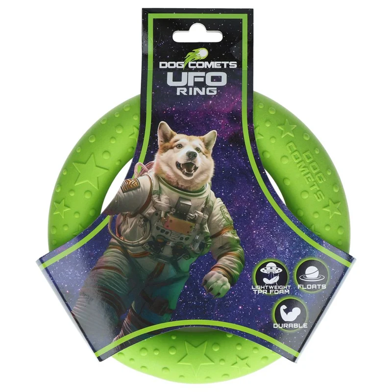Dog Comets UFO RING - Ø 19 cm - Apportierspielzeug - Hundespielzeug - schwimmt