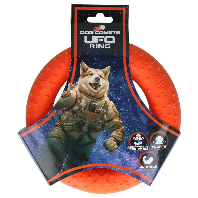 Dog Comets UFO RING - Ø 19 cm - Apportierspielzeug - Hundespielzeug - schwimmt