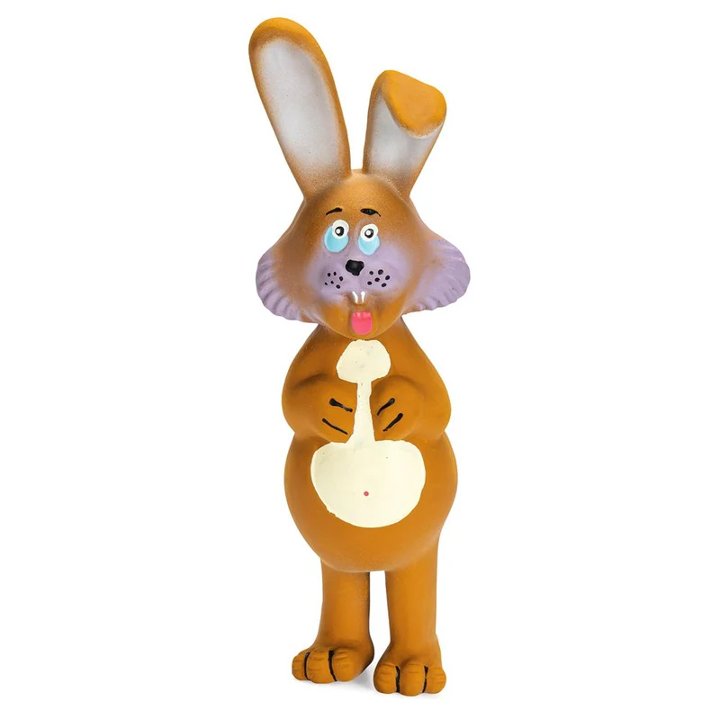 Karlie Latex Hase MÖHRCHEN - 22 cm - Hundespielzeug Apportierspielzeug Squeaker
