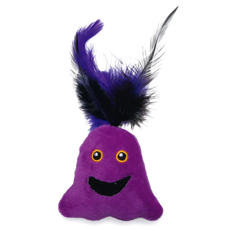 Beeztees HALLOWEEN Katzenspielzeug-Set - Kürbis Geist Ball - mit Catnip+Rassel