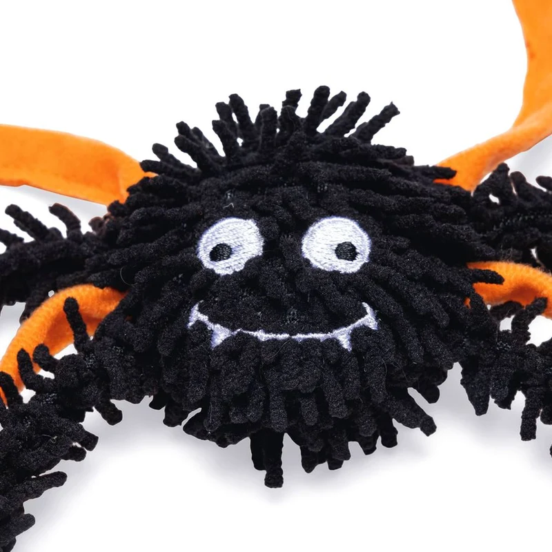 Beeztees HALLOWEEN Plüsch-Katzenspielzeug Spinne - 25 cm - Jagdspielzeug