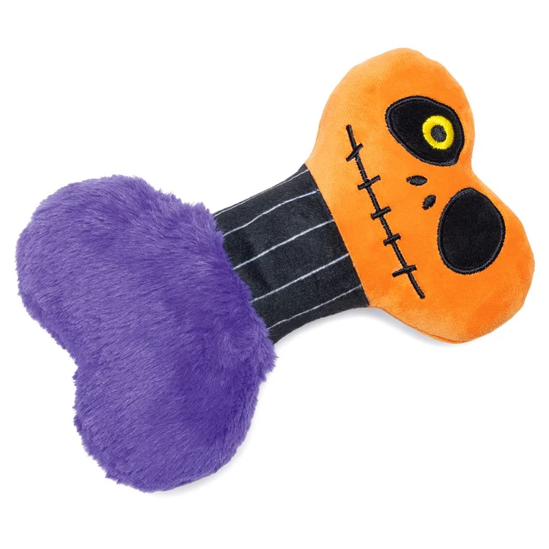 Beeztees HALLOWEEN Plüsch-Hundespielzeug Knochen - Kuscheltier - Squeaker