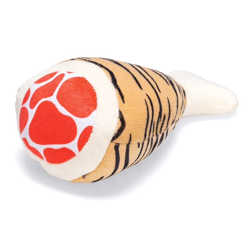 Karlie Plüsch-Hundespielzeug KEULE - 14 + 21 cm - Kuschel-Spielzeug mit Squeaker