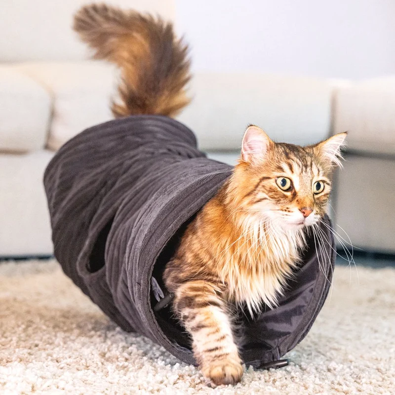 Designed by Lotte Katzentunnel RIBBED - 25 x 75 cm - Spielspaß für Katzen